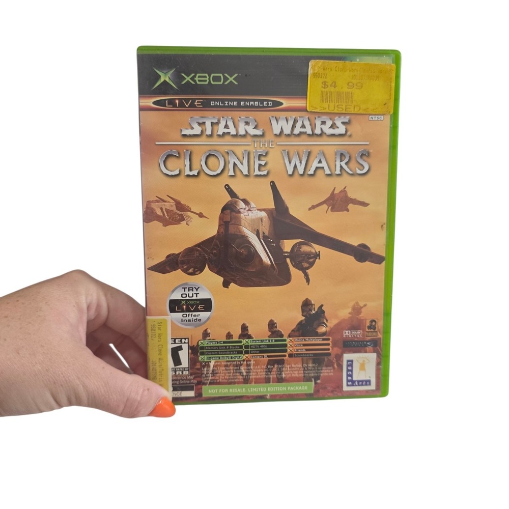 Xbox Star Wars Clone Wars Tetris Worlds NFR Limited Edition CIB Untested